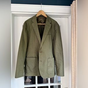 J Crew Green Blazer Sports Coat Size Medium 40 R